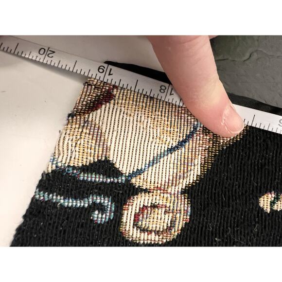 Vintage 90s Tapestry Vest Christmas Party Teddy Bears Medium Tacky Fun Gifts - Picture 7 of 8